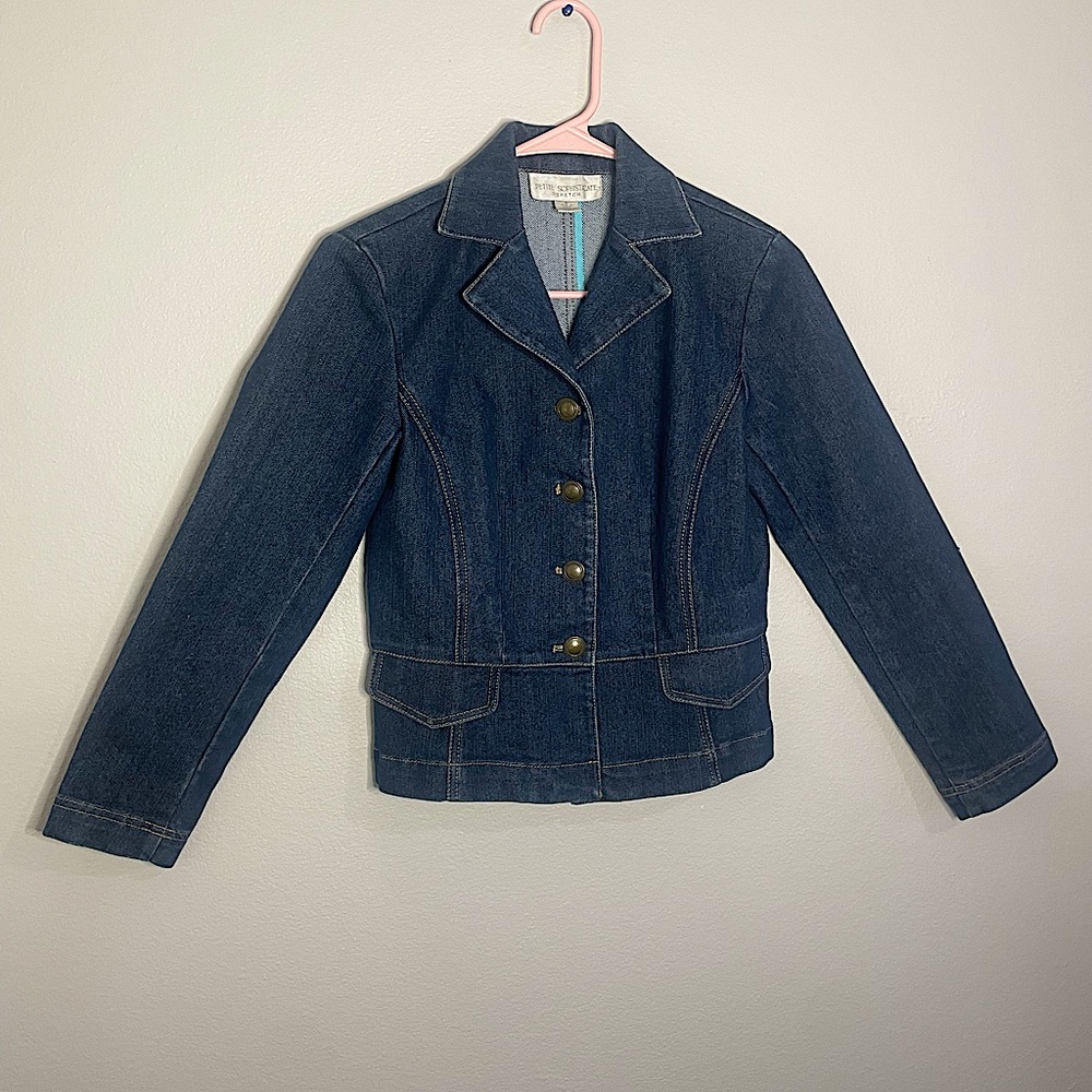 Petite sophisticate size 0 denim jacket